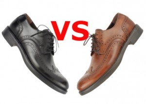 черные или коричневые ботинки