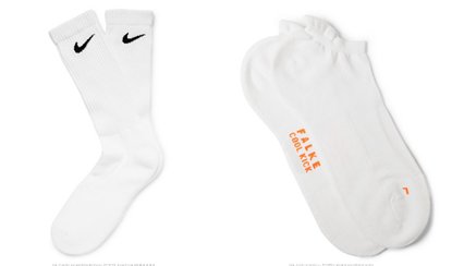 Белые спортивные носки