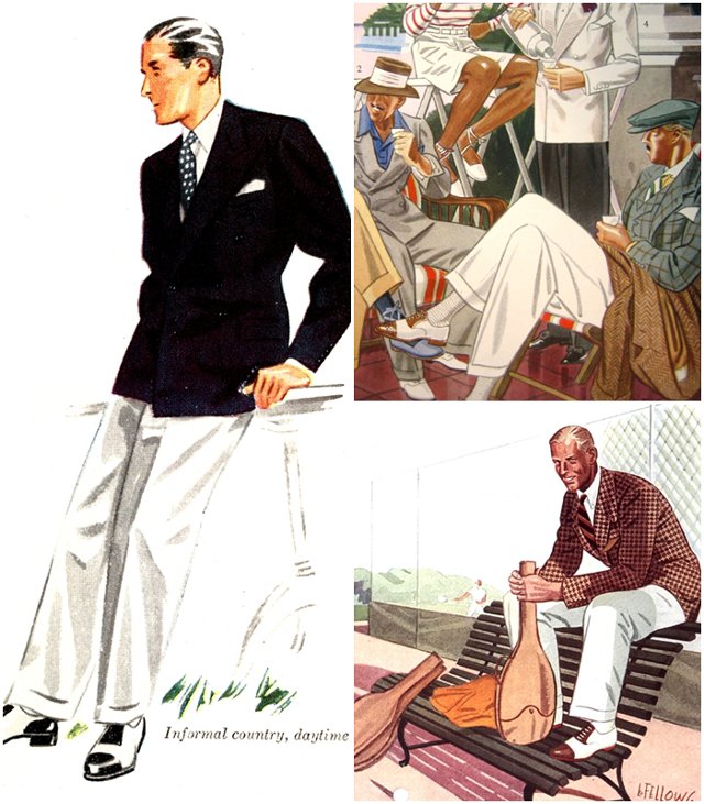 Мужская мода 30-х годов