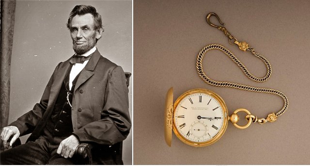 Авраам Линкольн и его часы (1858 г.)